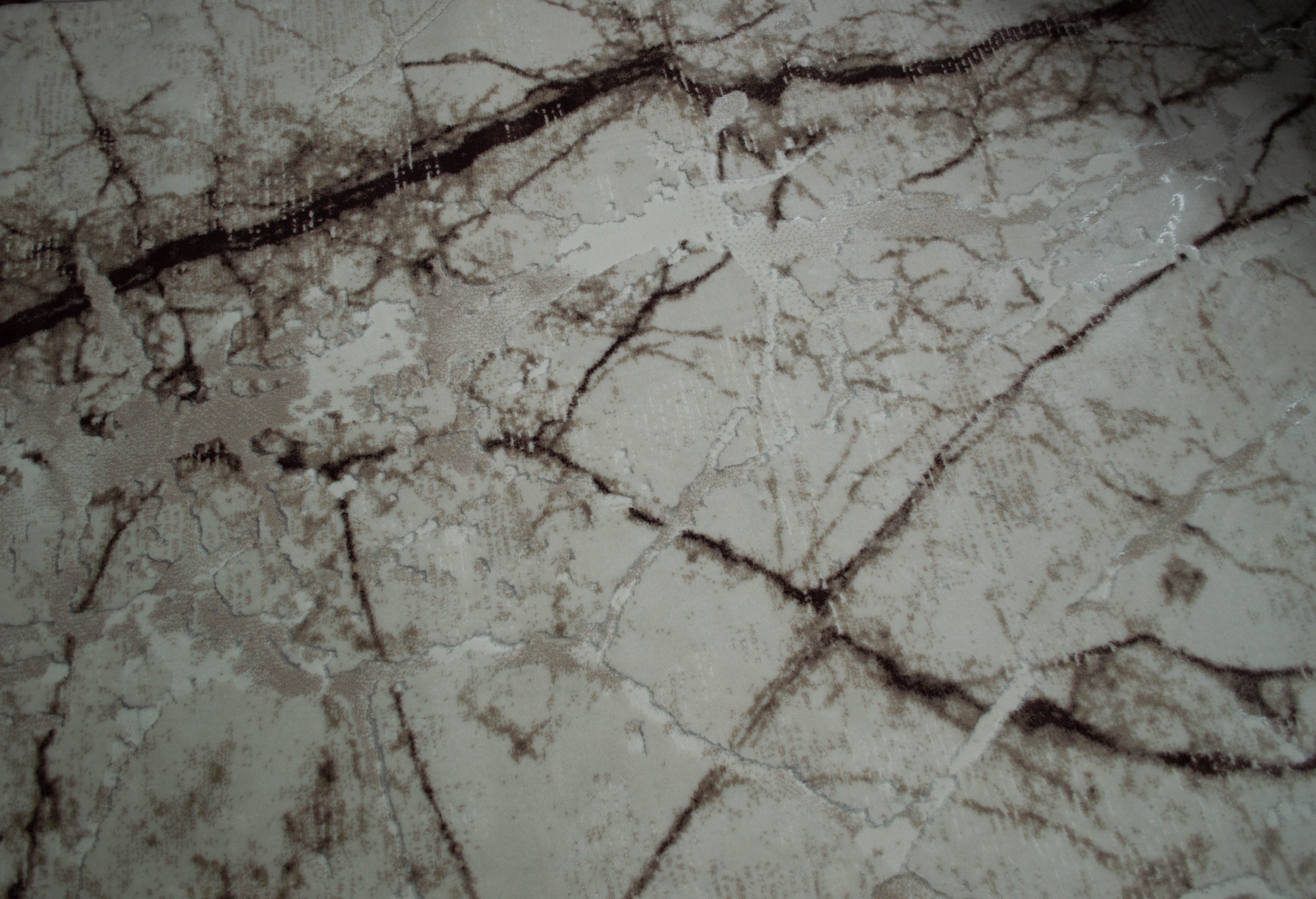 Palace Barna Fehér Márványmintás Modern Szőnyeg