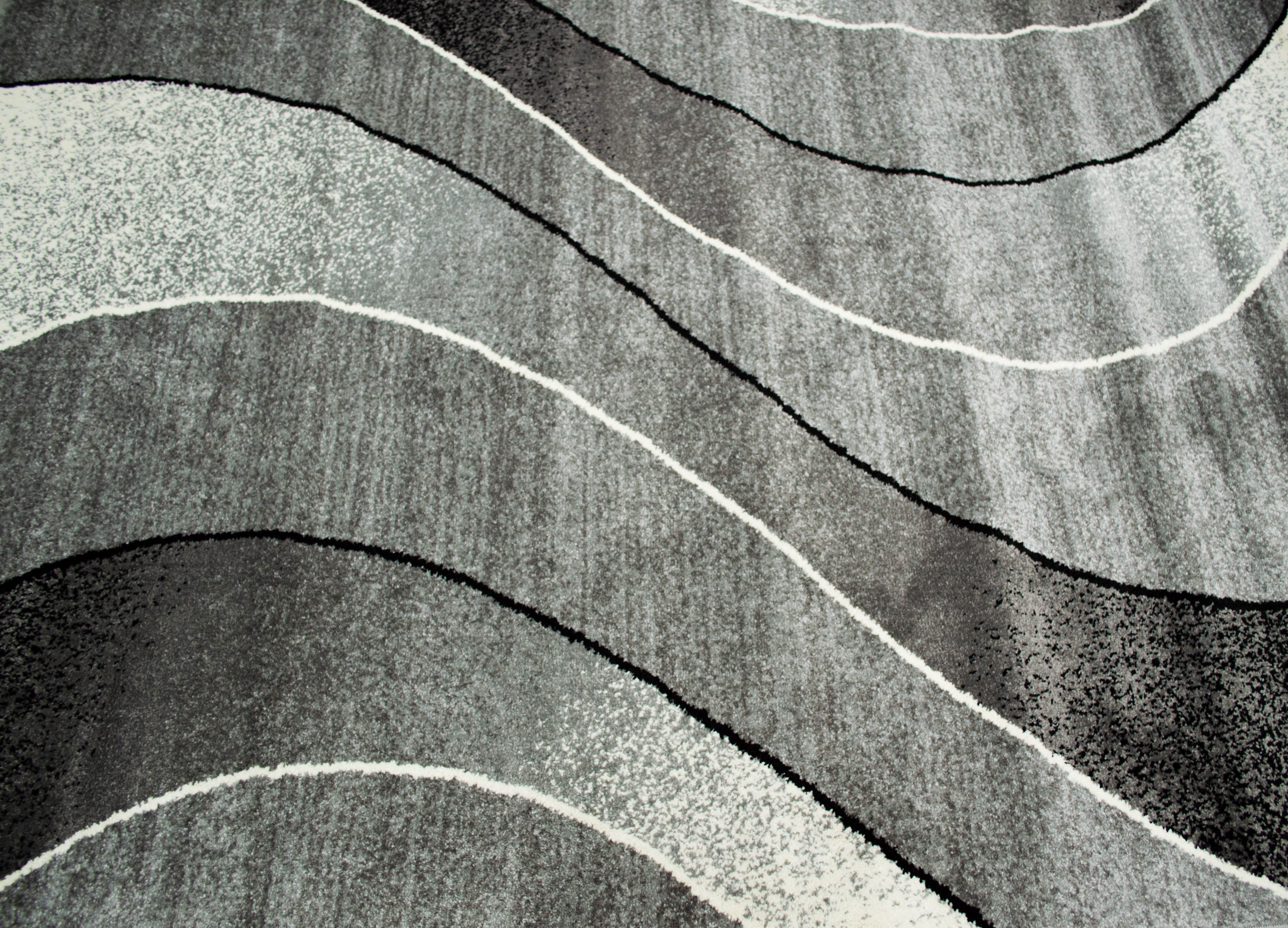 Alya Szürke Fekete Színátmenetes Szőnyeg