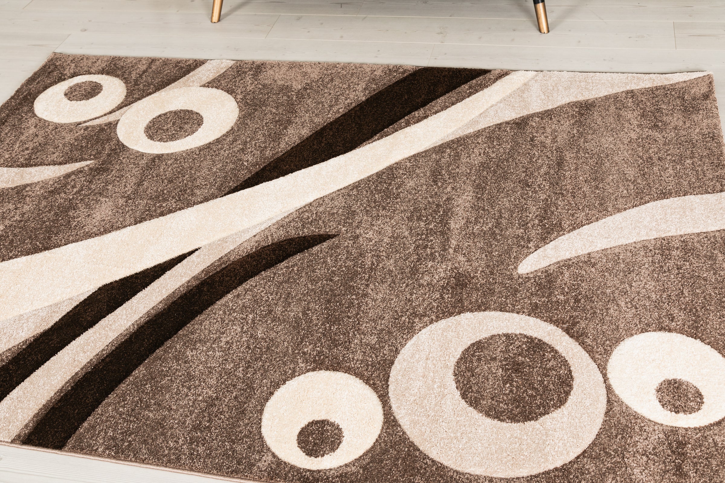 Eylül Kávé-Fehér  Modern Szőnyeg